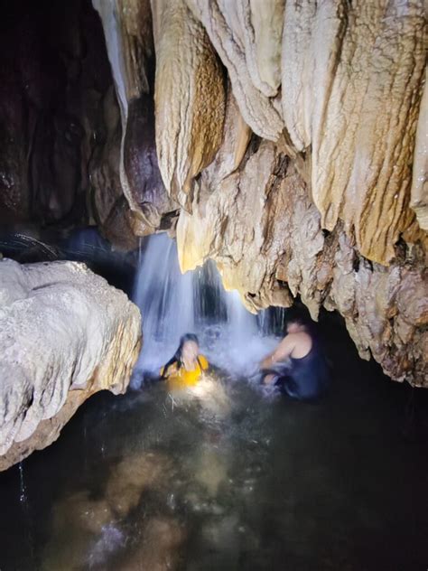 The inside of the Cavinti Cave Complex .